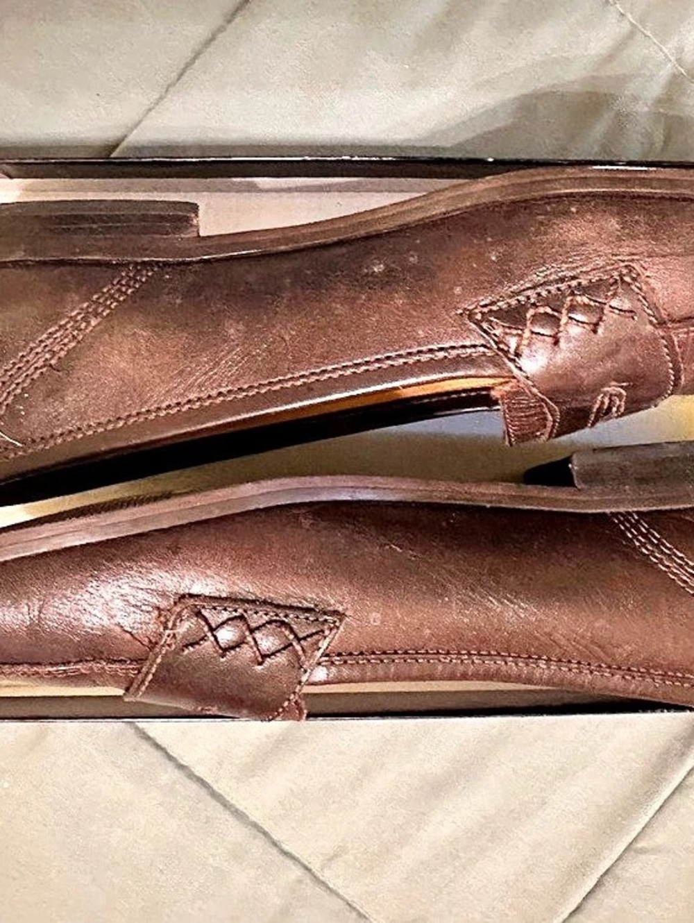 Nine West Brown Leather Loafers